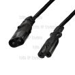 2.0m Power Extension Cable - IEC C7 to C8 mains cord IEC 60320 LogiLink CP129 4052792039726