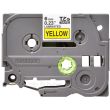 Brother TZe-611 Black on Yellow Laminated Thermal Label Tape (6mm x 8m)
