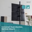 Digitus DA-90438 Vertical Dual Desk Mount Bracket for 17-inch to 32-inch & 8 Kgs Monitor 4016032481928