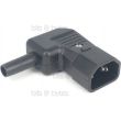 IEC C14 10A Right Angled Plug Connector for Wiring
