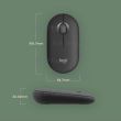 Logitech Pebble 2 M350S Optical 3 button Bluetooth Mouse - 4000dpi 910-007015 5099206110427