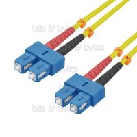 5.0m Fiber Optic Patch Cable - OS2 SC to SC Plugs 9/125um (10 Gigabit)