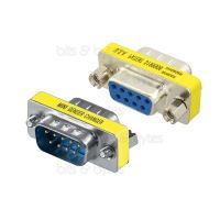 9pin D-Sub Socket to Plug Gender Changer Adapter