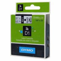 Dymo D1 S0720680 (41913) Black on White Thermal Label Tape (9mm x 7m)