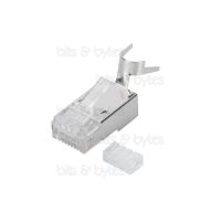 RJ45 CAT6A (AWG 23-22) Shielded Modular Plug for Round Cable