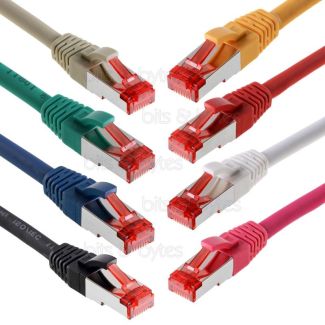 0.5m CAT6 S-FTP PiMF LS0H Gigabit Network Patch Cable