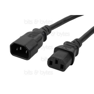 0.6m Power Extension Cable - IEC C13 to C14