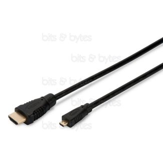 1.0m Micro-HDMI Plug to HDMI v1.4 Plug Cable