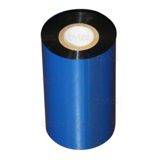 110mm x 70m Black Thermal Transfer Wax Ribbon for Zebra Printers