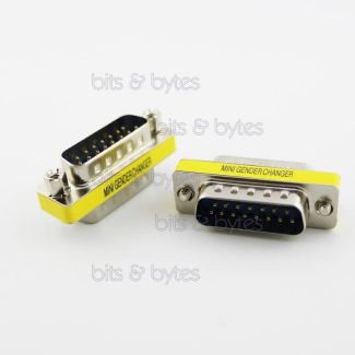 15pin D-Sub Plug to Plug Gender Changer Adapter gameport midi