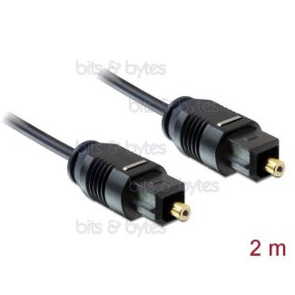 2.0m Fiber Optic Toslink Plug to Plug Digital Audio Cable 82880 4043619828807
