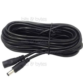 3.0m DCPlug to Socket (5.5 x 2.1 mm) Power Extension Cable male female gender changer