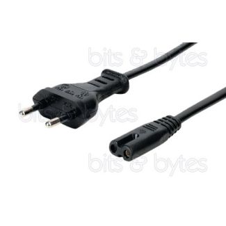 3.0m Figure of 8 Power Cable - 2pin Plug to IEC C7