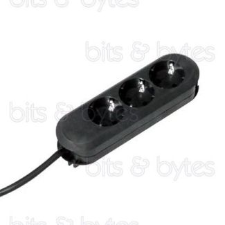 3 In-Line Multi Outlet Extension 1.5m Cable 16A German Plugs