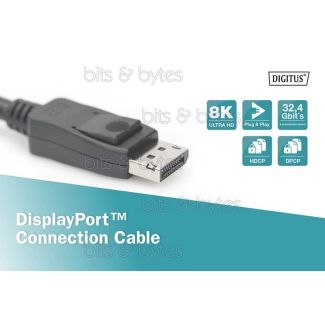 5.0m DisplayPort v1.4 Plug to Plug High Quality Cable