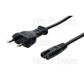 5.0m Figure of 8 Power Cable - 2pin Plug to IEC C7