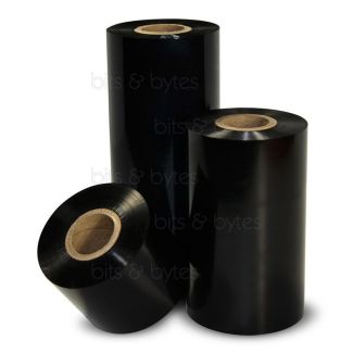 80mm x 92m Black Thermal Transfer Wax Ribbon
