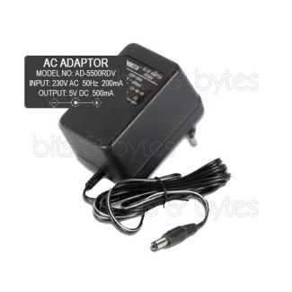 AC-DC Power Supply Adapter - 240V AC to 5V DC 0.5A