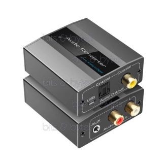 Analogue (RCA Phonos) to Digital Coax & Optical Toslink Audio Converter