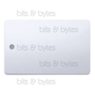 Blank PVC Plastic Premium Cards with Round Hole on Short Side (86 x 54 x 0.76 mm)