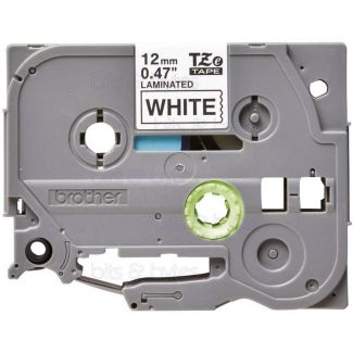 Brother TZe-231CIV Black on White Thermal Laminated Label Tape (12mm x 8m - Bulk Packaging)