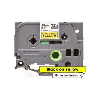 Brother TZe-641 Black on Yellow Thermal Laminated Label Tape (18mm x 8m)