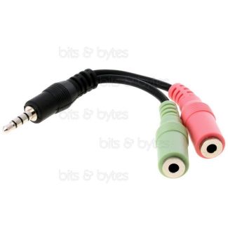 Delock Headset Adapter - 3.5mm Plug to 2x 3.5mm Socket