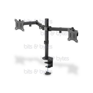 Digitus DA-90400 Dual Desk Mount Bracket for 15-inch to 32-inch & 8 Kgs Monitor