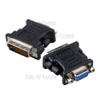 DVI-I (24+5) Plug to VGA Socket Adapter