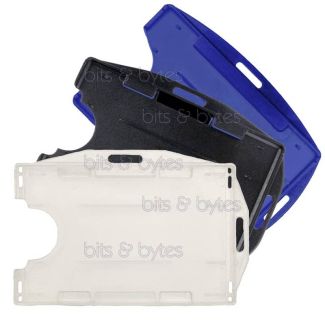 ID Card Landscape / Portrait Double Sided Open Faced Semi Rigid Pocket (86 x 54 mm)