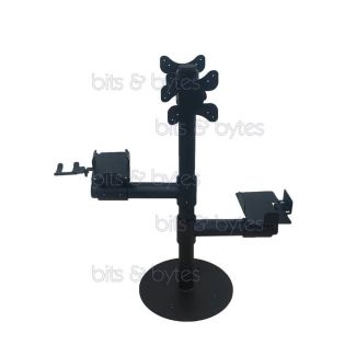 Point Of Sale Stand for Dual Monitor, Receipt Printer & POS Machine workstation