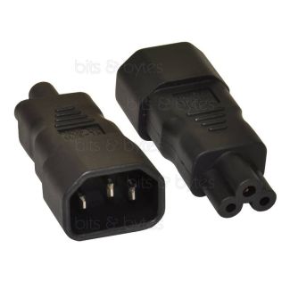 Power Adapter - IEC C14 Socket to C5 Clover Leaf Plug