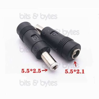 Power Plug Adapter (5.5 x 2.1 mm Socket to 5.5 x 2.5mm Plug)