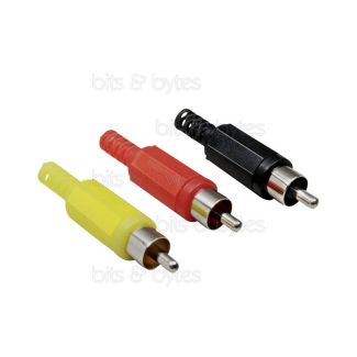 RCA Phono Plug Connector (Plastic)
