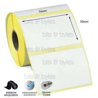 Thermal Transfer (76mm x 50mm) Roll of 725 Labels