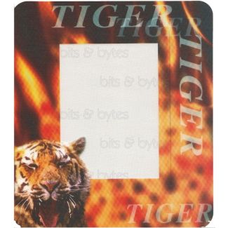 Tiger Mouse Pad with Photo Insert Pocket (Rubber Backing)