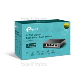 TP-Link TL-SG105PE - 5 Port Gigabit with 4 Port PoE+ Desktop Switch